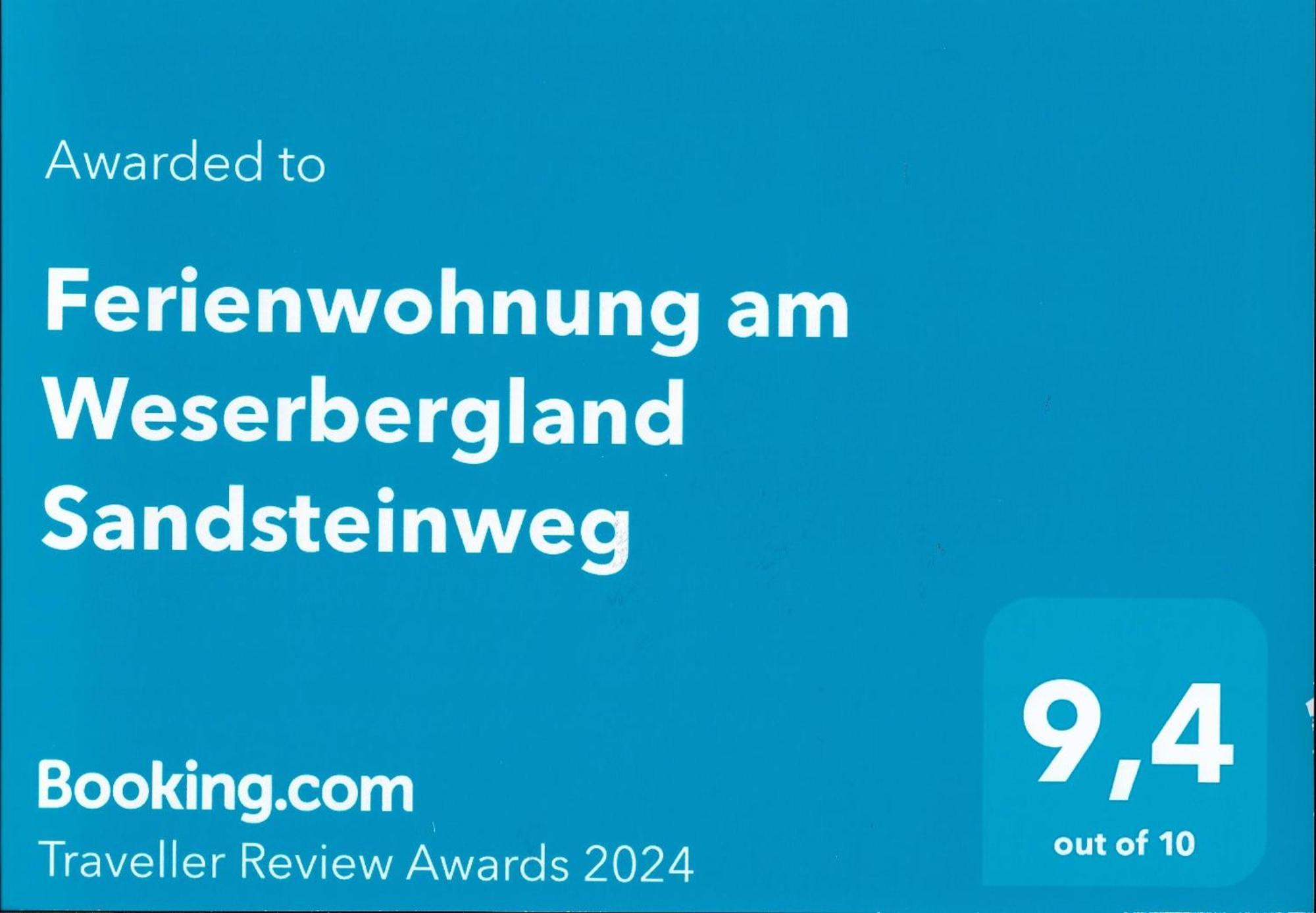 Ferienwohnung Am Weserbergland Sandsteinweg Arholzen Exterior foto